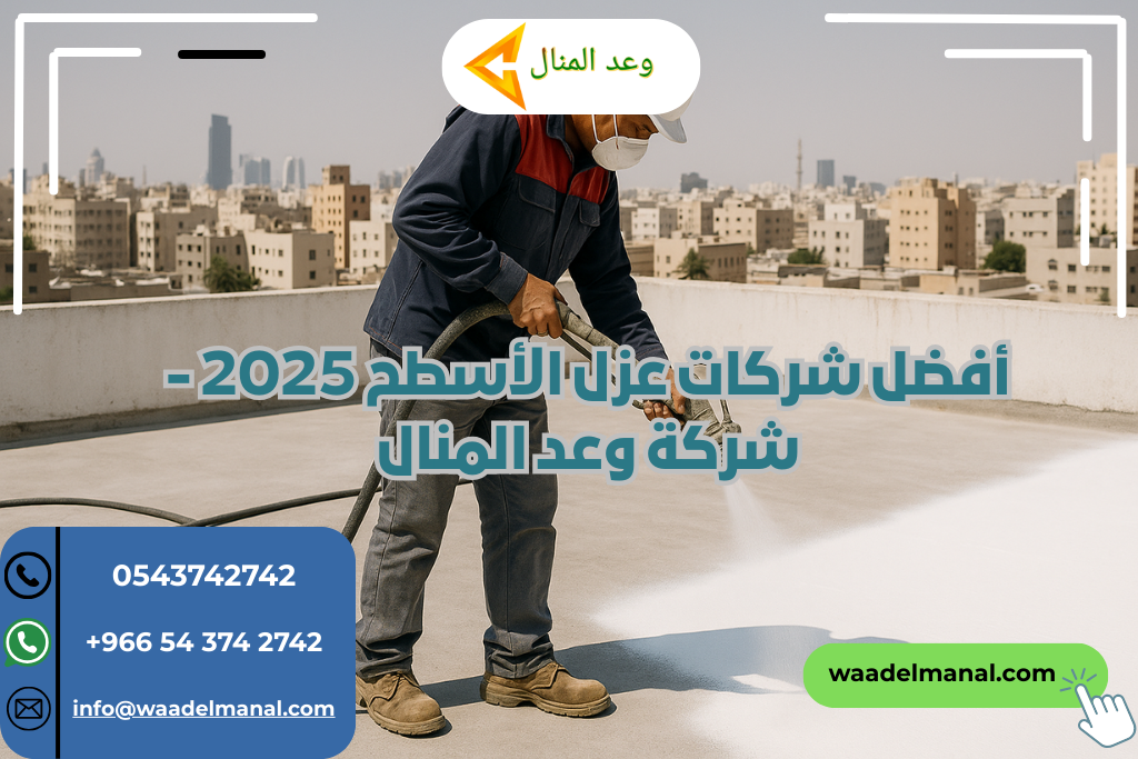 أفضل شركات عزل الأسطح 2025 - شركة وعد المنال