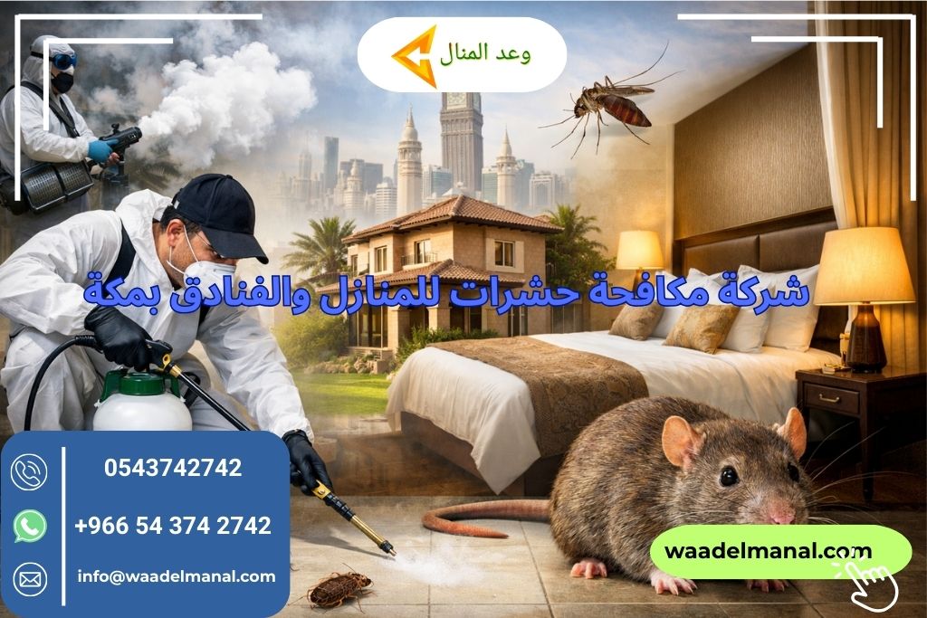 شركة مكافحة حشرات للمنازل والفنادق بمكة