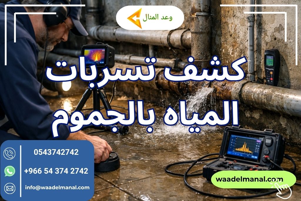 كشف تسربات المياه بالجموم