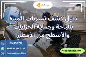 دليل كشف تسربات المياه بالباحة وحماية الخزانات والأسطح من الأمطار