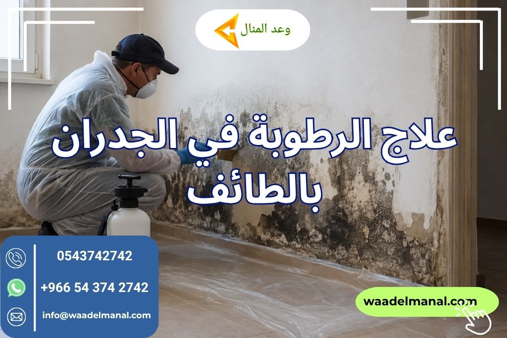 علاج الرطوبة في الجدران بالطائف