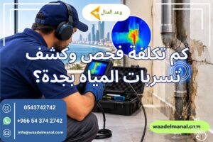 كم تكلفة فحص وكشف تسربات المياه بجدة