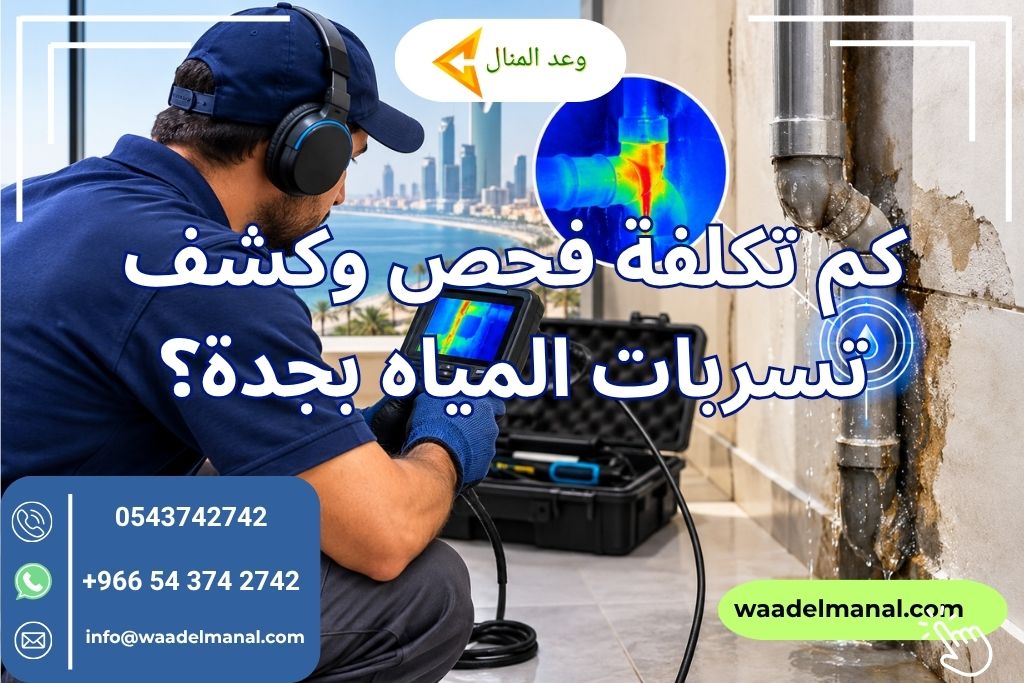 كم تكلفة فحص وكشف تسربات المياه بجدة